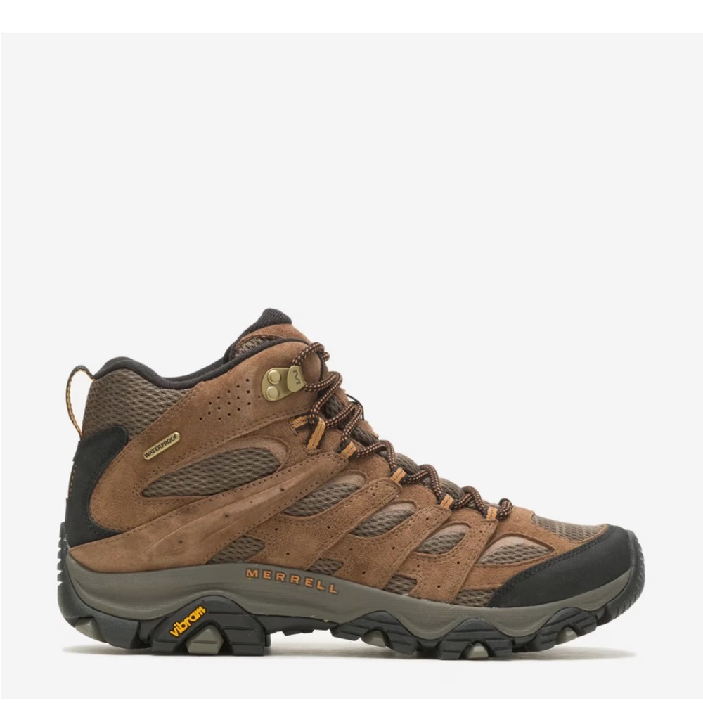 Merrell MOAB 3 Brown and Black Men's Waterproof Hiking Boot Size 12M - Picture 2 of 7